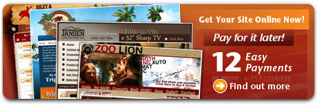 Get Your Site Online Now! 12 Easy Payments